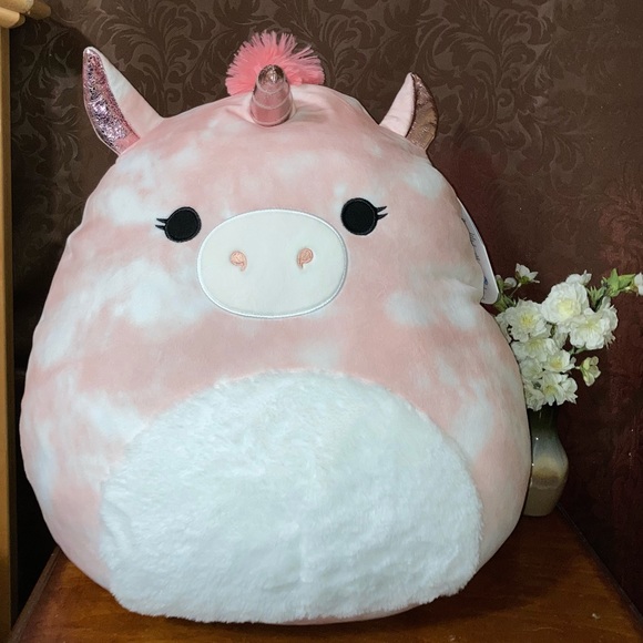 Squishmallows Other - NWT New Jumbo Large LIEL UNICORN pink SQUISHMALLOW 16” Plush Pillow